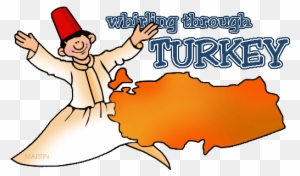 Free Middle East Clip Art By Phillip Martin, Map Of - Turkey Country Facts For Kids