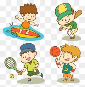 Cartoon Child Sport - Kids Sports Cartoon