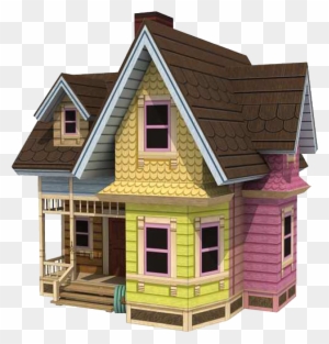 House Home Colorful Drawing Fanart Pixar Movie Up Cute - Printable House From Up - Free ...