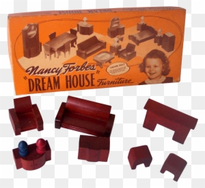 vintage wooden dollhouse furniture