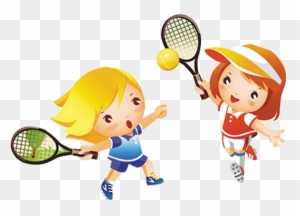 Tennis Girl Play Child Clip Art - Sports Clipart