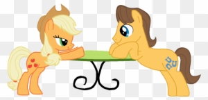My Little Pony Applejack And Caramel - Mlp Apple Jack X Caramel