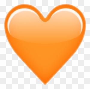 Orange Heart Emoji オレンジ ハート 背景 透過 Free Transparent Png Clipart Images Download