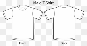 White Tee Clip Art At Clker Com Vector Clip Art Online - T Shirt Design Drawing