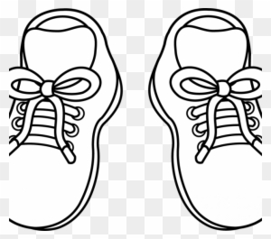 Put On Shoes Clipart Black And White