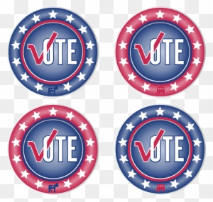 Vote Pictures 10, Buy Clip Art - Four Vote Buttons Round Ornament
