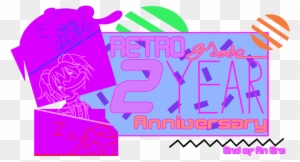 2 Year Anniversary Final Logo By Vaporblook - Graphic Design