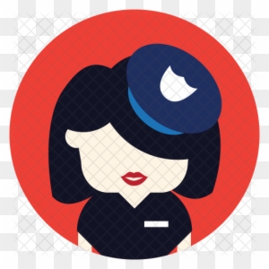 Police Woman Icon - Police Officer