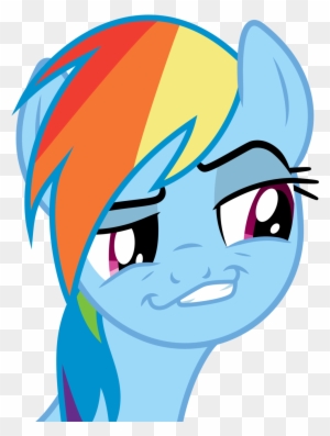 Waiting For The Rainbow Dash X Daring Do Fanfics To - Rainbow Dash Smirk Gif