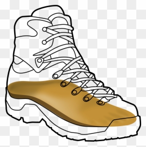 Hiking Boot Black Outline - Hiking Boot - Free Transparent PNG Clipart  Images Download