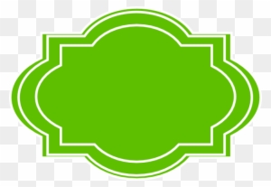 Decorative Label Green Clip Art At Clker Com Vector - Fancy Label Png