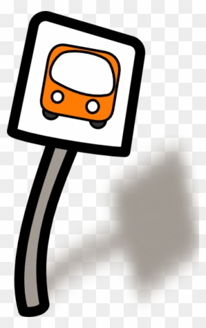 Free Vector Funny Bus Stop Clip Art - Bus Stop Clipart