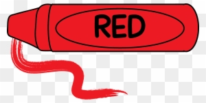 Red Crayon Clipart - My Favorite Color Is Red