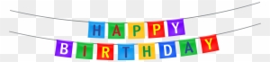 Birthday Cake Serpentine Streamer Party Clip Art - Happy Birthday Banner Png