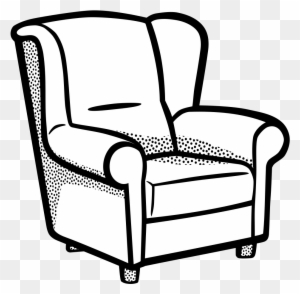Clip Art Details - Living Room Coloring Page