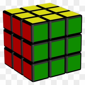 Unique Clip Art Cube Medium Size - Rubik's Cube Transparent Background