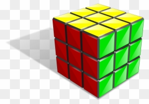 Puzzle Clipart Rubix Cube - 3 By 3 Rubik's Cube Png