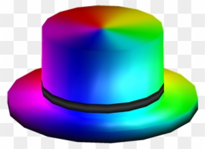 Rainbow Top Hat Roblox Blue Top Hat Free Transparent Png - blue and yellow top hat roblox