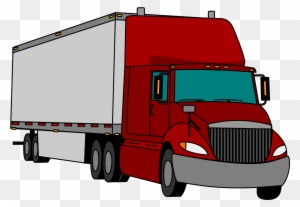 Clipart - Tractor Trailer Clipart