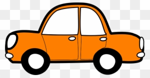 Car Orange Vehicle Transport Automobile Tr - Car Clipart Png