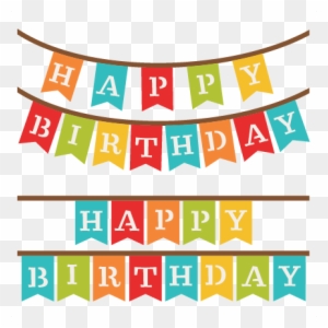 Happy Birthday Banners - Transparent Happy Birthday Banner Png