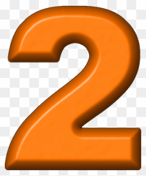 Orange Clipart Number 2 - Orange Number 2 Clipart - Free Transparent