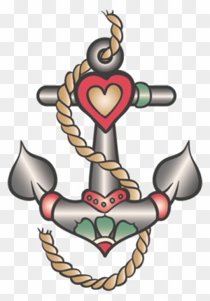 Wall Colour - Anchor Tattoo Png