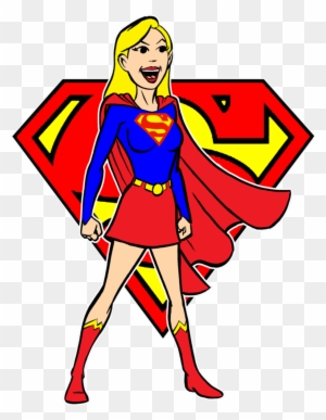 3017 Supergirl Clip Art , Height 8 Cm, Decal Sticker - Superman Logo