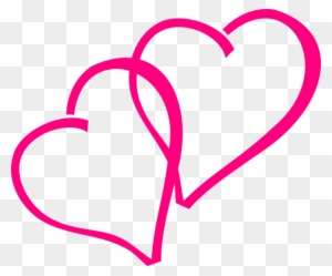 Double Heart Hot Pink Heart Clipart Free Images Pink Hearts Free Transparent Png Clipart Images Download