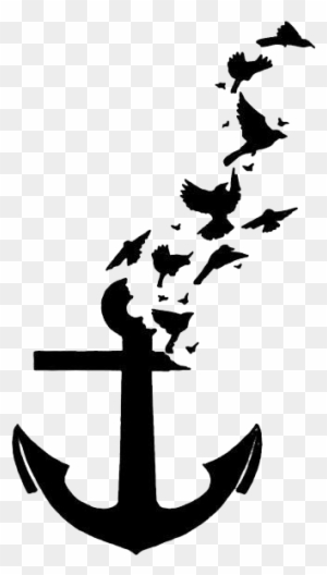 Anchor - Anchor Tattoo With Birds