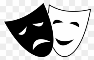 Comedy Tragedy Mask Clipart - Comedy And Tragedy Masks