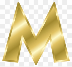 m capital letter alphabet abc gold alphabet letters in gold free transparent png clipart images download