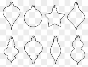 Clipart Christmas Ornament Shapes - Ornament Clip Art