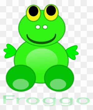 Free Frog Froggo - Cute Cartoon Frog Shower Curtain