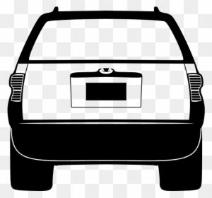 Vehicle Clip Art - Animated Back Of A Car