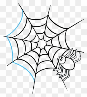 How To Draw How To Draw A Spider Web With Spider In - Draw A Spider Web