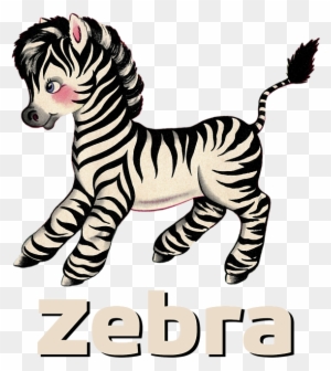 Cute Baby Zebra Pattern - Niedliche Kleine Retro Vintage Zebrapostkarte Postkarte