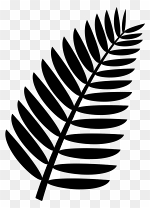 Palm Frond Clip Art Free - Palm Leaf Clipart Black And White