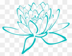 Blue Lotus Clip Art At Clker Com Vector Clip Art Online - Lotus Flower Clipart