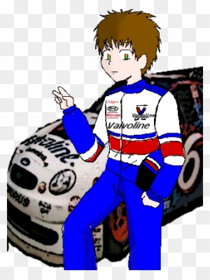 Nascar Driver Jonny By Nekodeaththekid - Anime Race Car Driver