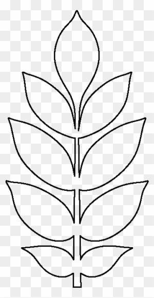 Leaf Pattern Template Colouring To Snazzy Ash Use The - Paper Flower Leaf Template