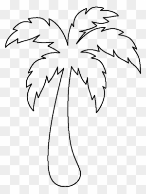 Reliable Palm Tree Leaf Template Perfect Printable - Palm Tree Drawing Easy