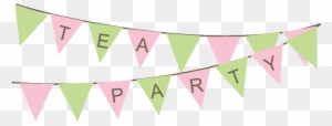 Tea Party Clipart Bunting - Free Tea Party Clip Art