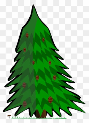 Vector Pine Trees 8, Buy Clip Art - Kreslený Jehličnatý Strom