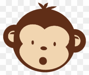 Monkey Face Clip Art Black And White - Monkey Baby Face Cartoon - Free  Transparent PNG Clipart Images Download