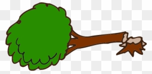 Fallen Christmas Tree Clipart, Fallen Tree Clipart - Tree Falling Down