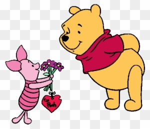 Valentine`s Day Clipart Animal - Winnie The Pooh Walking