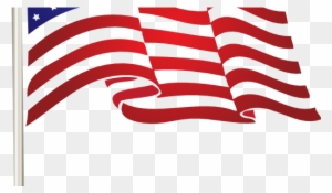 Waving Us Flag Hi - American Flag Clip Art