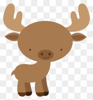 Baby Woodland Animals Clip Art Moose 838783 - Baby Moose Clipart