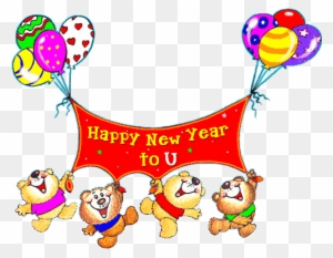 Love New Year E-cards Free Download - Happy New Year 2018 Gif Cartoon